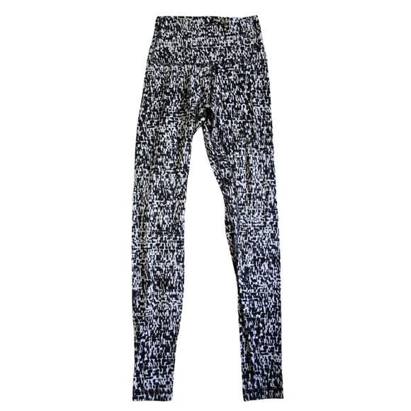 Lululemon Align Pant II 25" Urban Block Ice Grey Black Size 4 Leggings - Picture 6 of 9